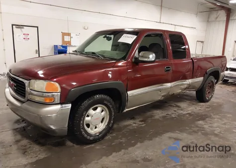 2002 GMC Sierra 1500 Sle из США, поврежденный, VIN 2GTEC19V221342493